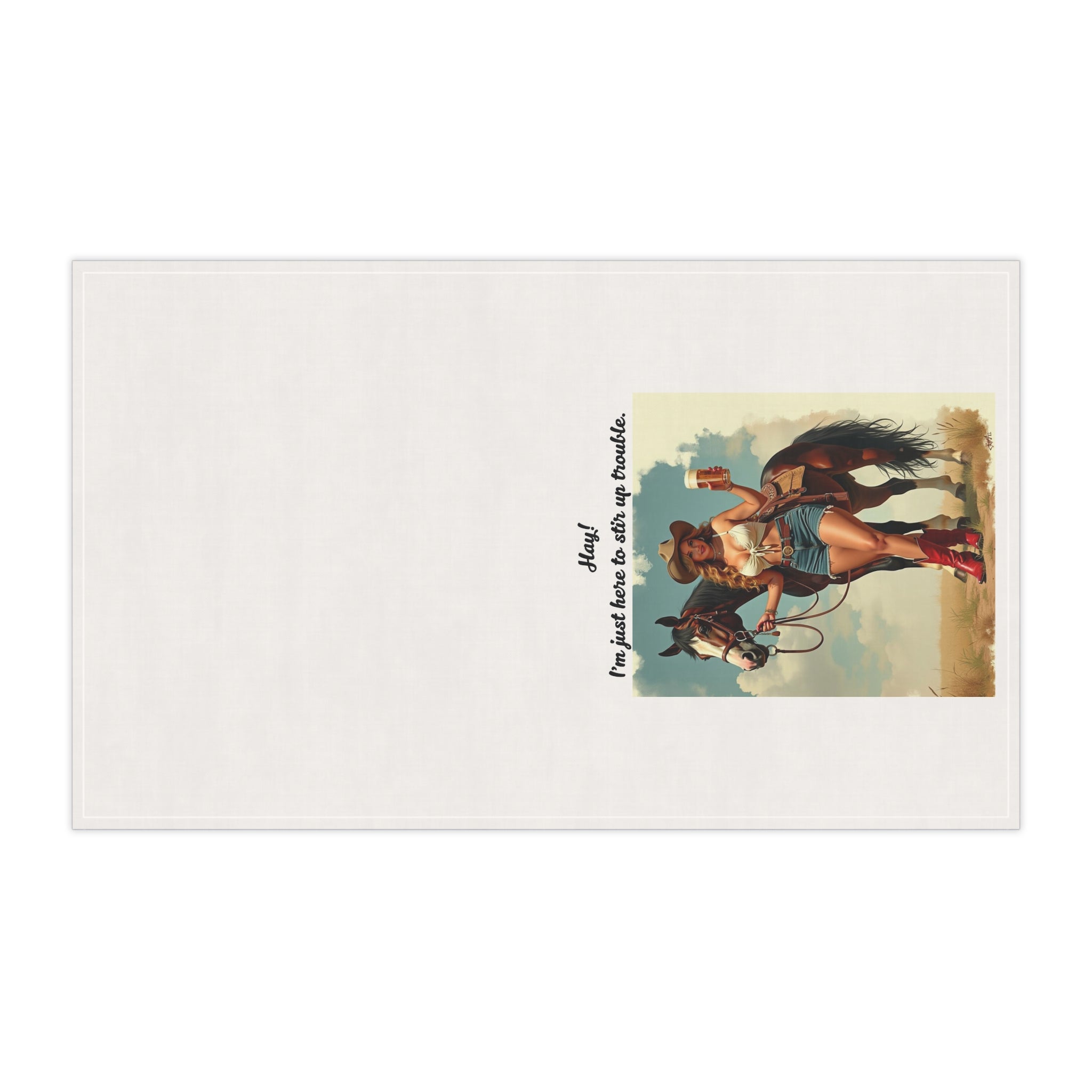 "Hay! I'm just here to stir up trouble."