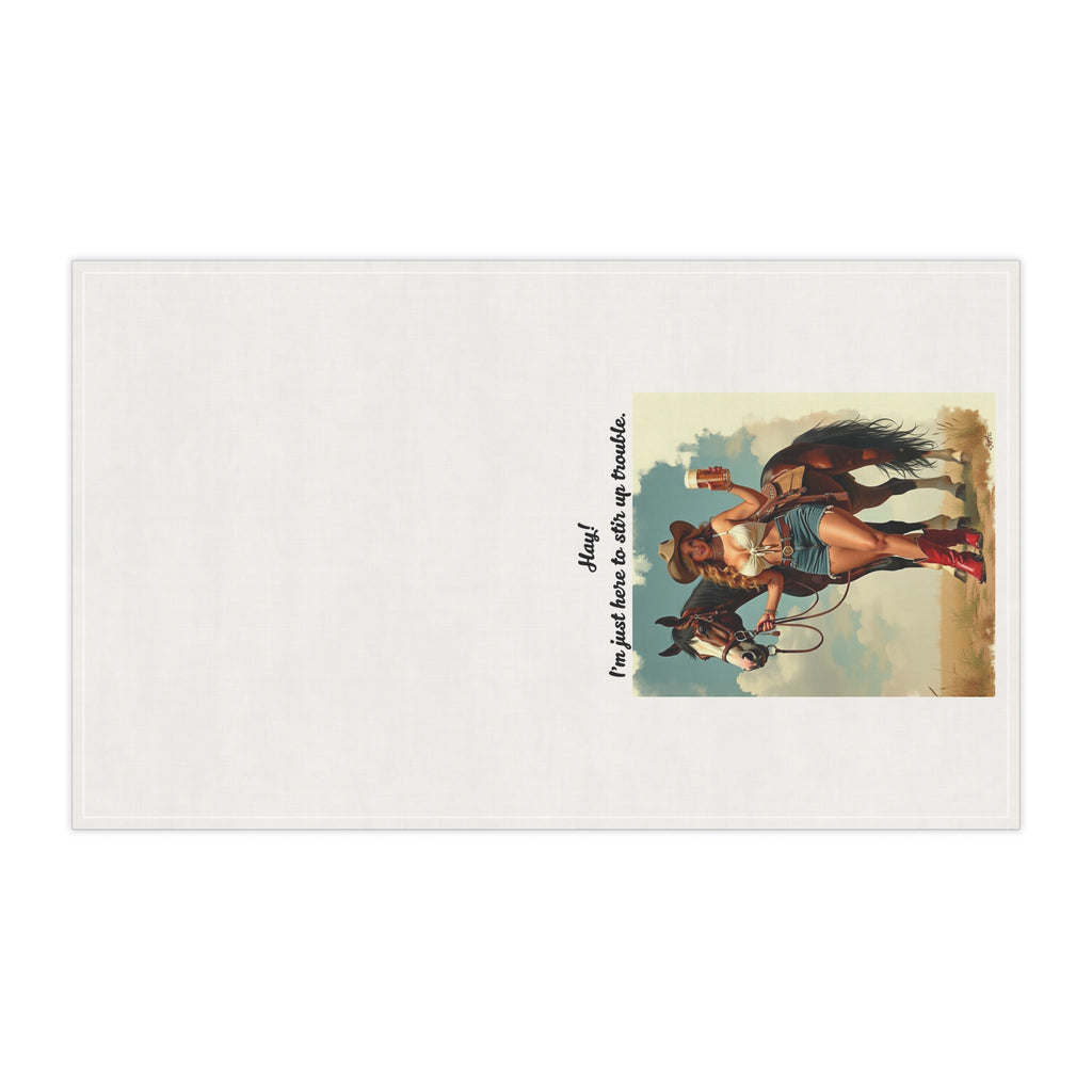 "Hay! I'm just here to stir up trouble."