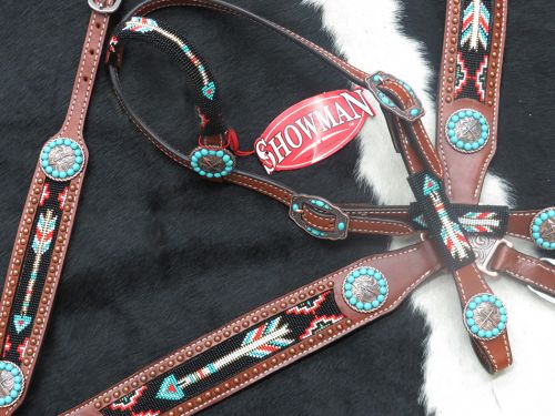 Arrow Beaded 4pc Tack Set