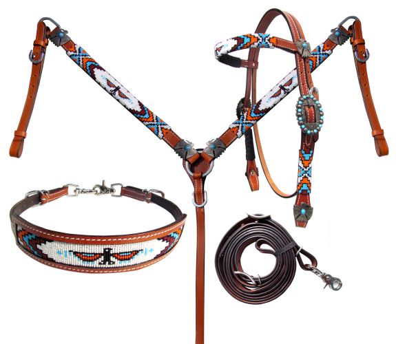 Thunderbird Beaded Tack Set