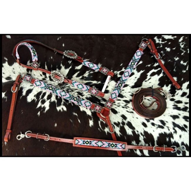 Pastel One Ear 4pc Tack Set