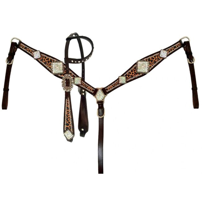 Crystal Cheetah Tack Set