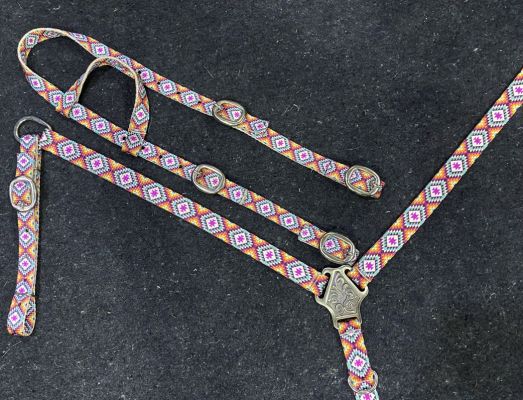 Aztec Print Nylon Tack Set