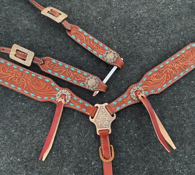 Buckstitch Blossom Single Ear Tack Set