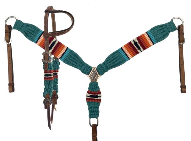 Teal Desert Mohair Tack Set