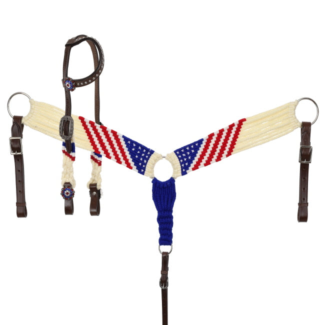 Patriotic Mohair Tack Set