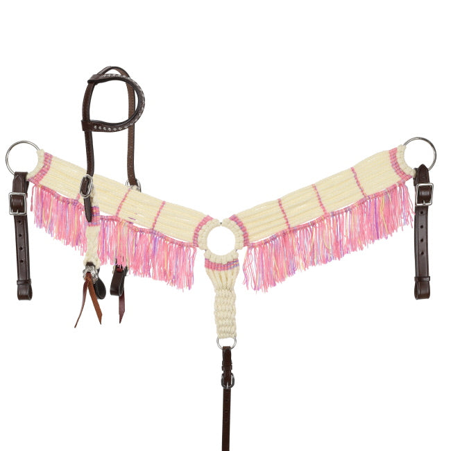 Frosted Pink Mohair Tack Set