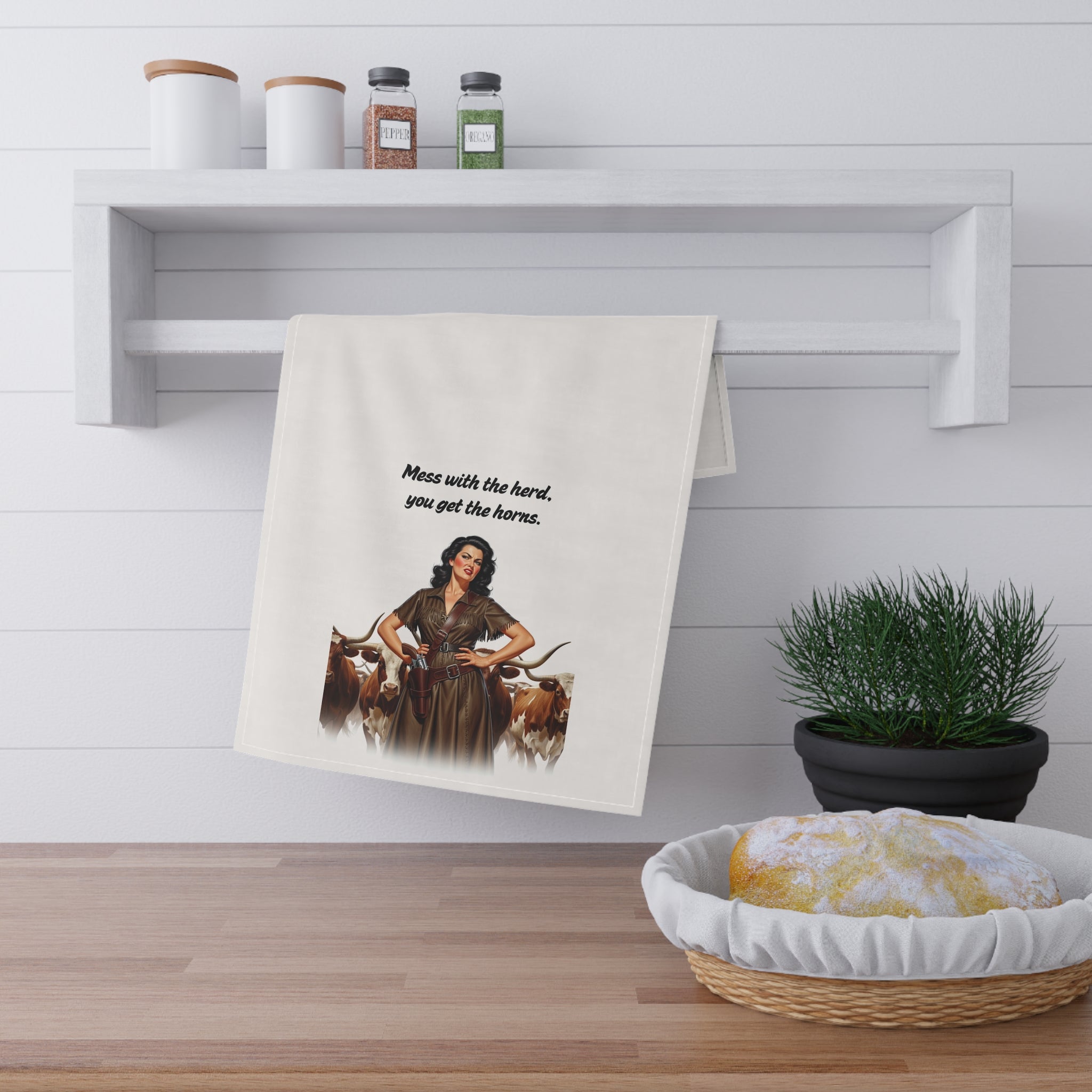 "Mess with the herd, you get the horns"