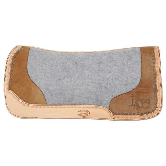 Praying Cowboy Cowhide Build Up Pad