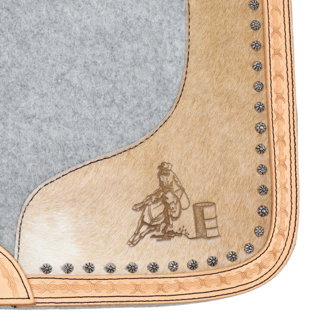 Barrel Racer Cowhide Build Up Pad