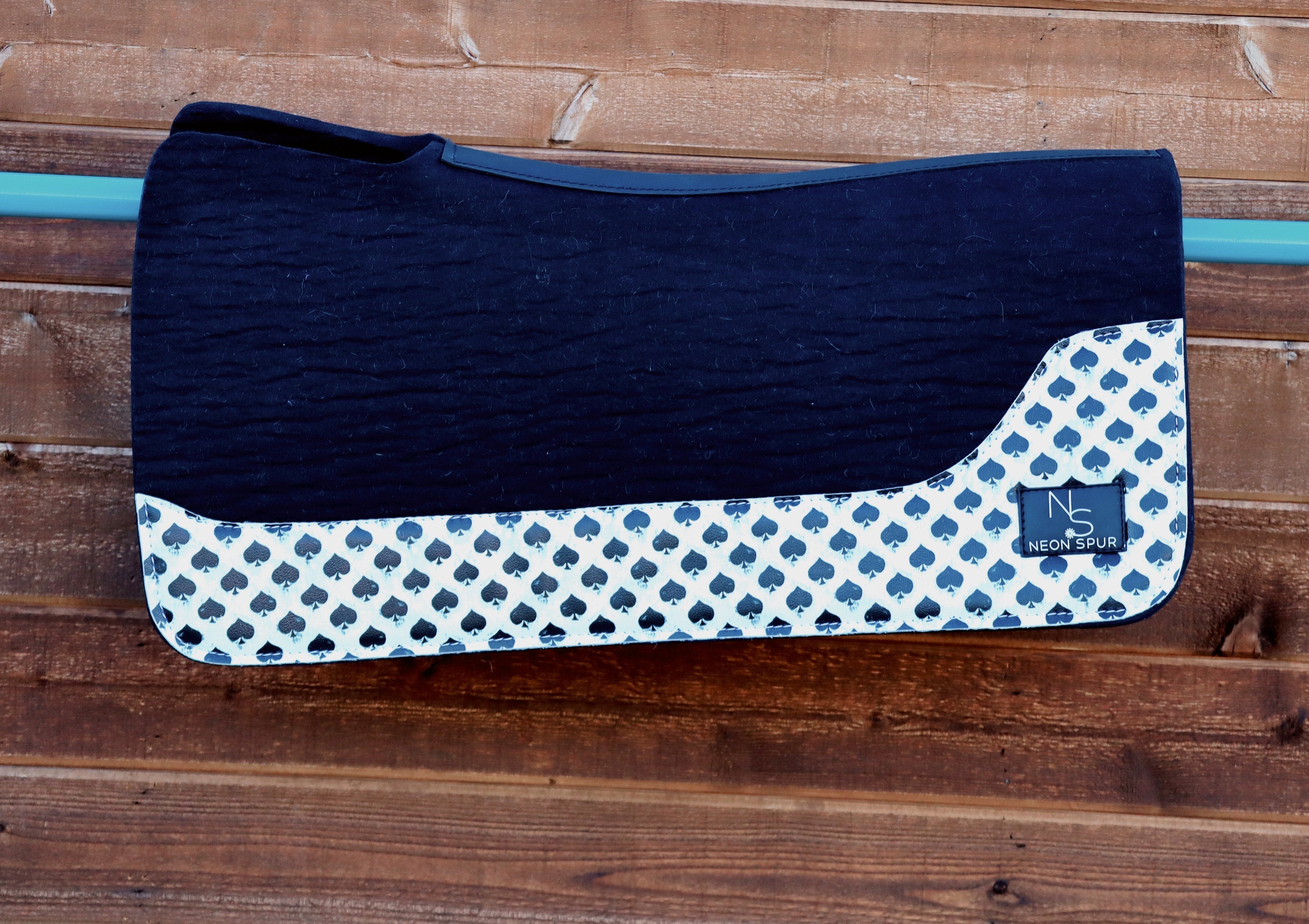 Smokin Spades Premium Wool Saddle Pad