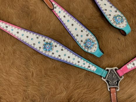 Ombre Rainbow Cowhide Set