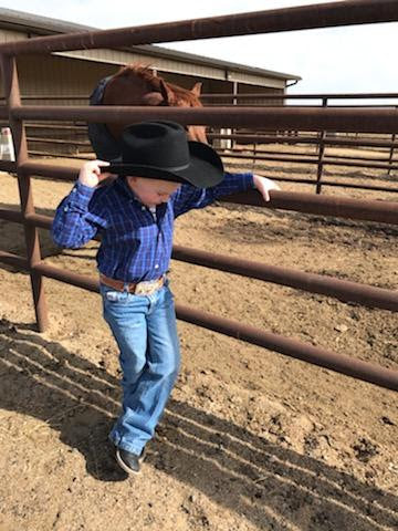 Kid's Saddle Tan Spider Combo