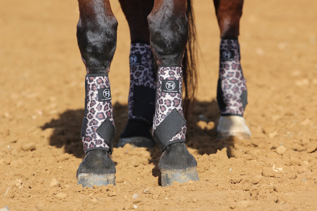 Cheetah and Black Sport Boots
