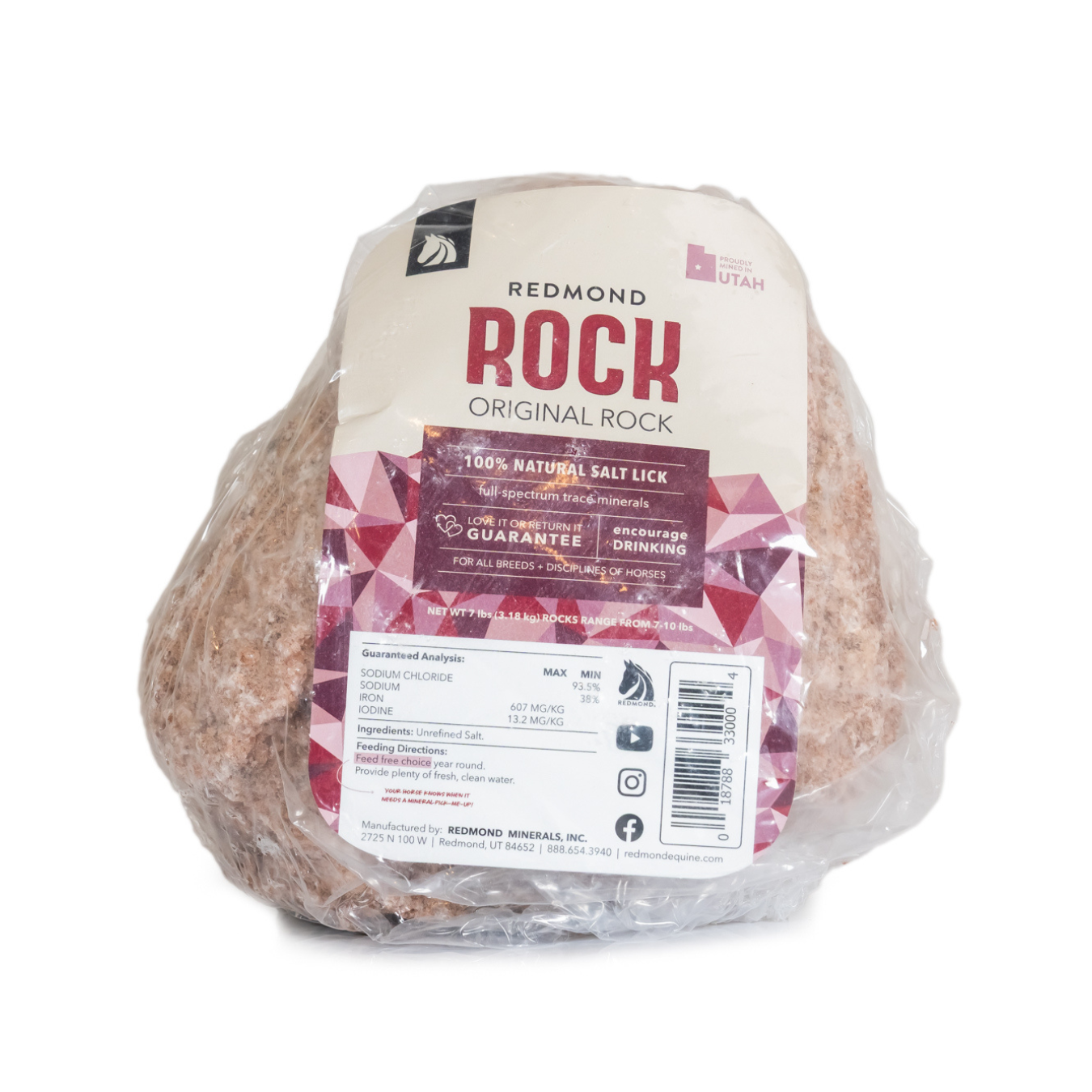 Redmond Rock® - Mined Horse Salt Lick