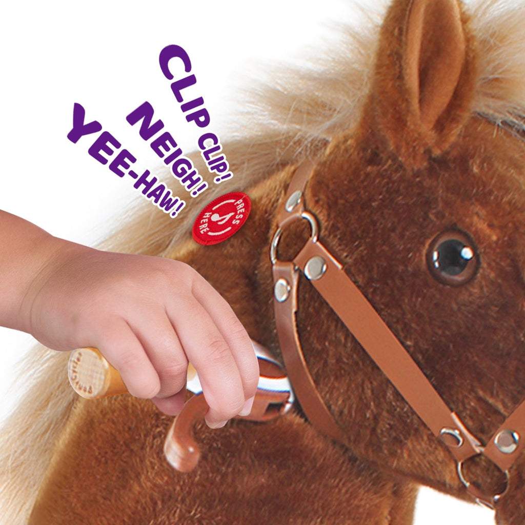 Model U® Ride‑On Pony Toy Riding Horse Age 4‑7 Brown
