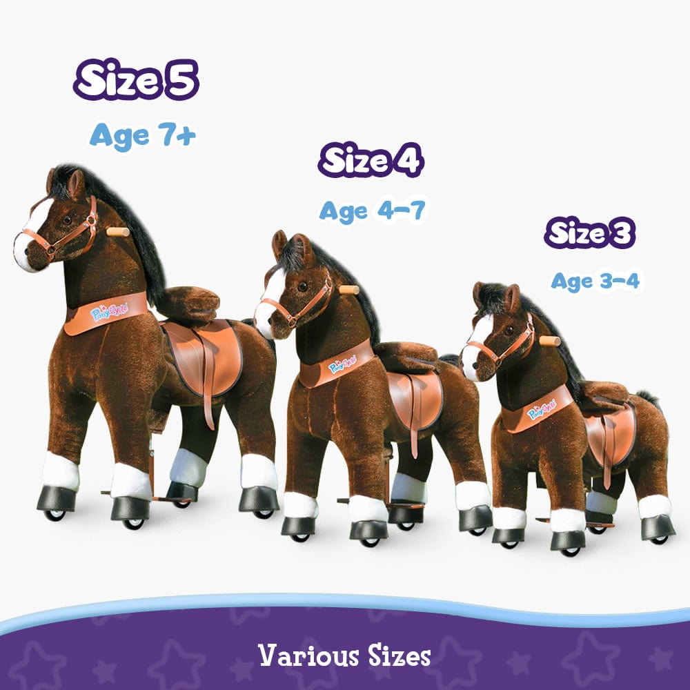 Model U® Ride On Horse Toy Age 3-4 Chocolate