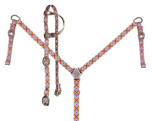 Aztec Print Nylon Tack Set