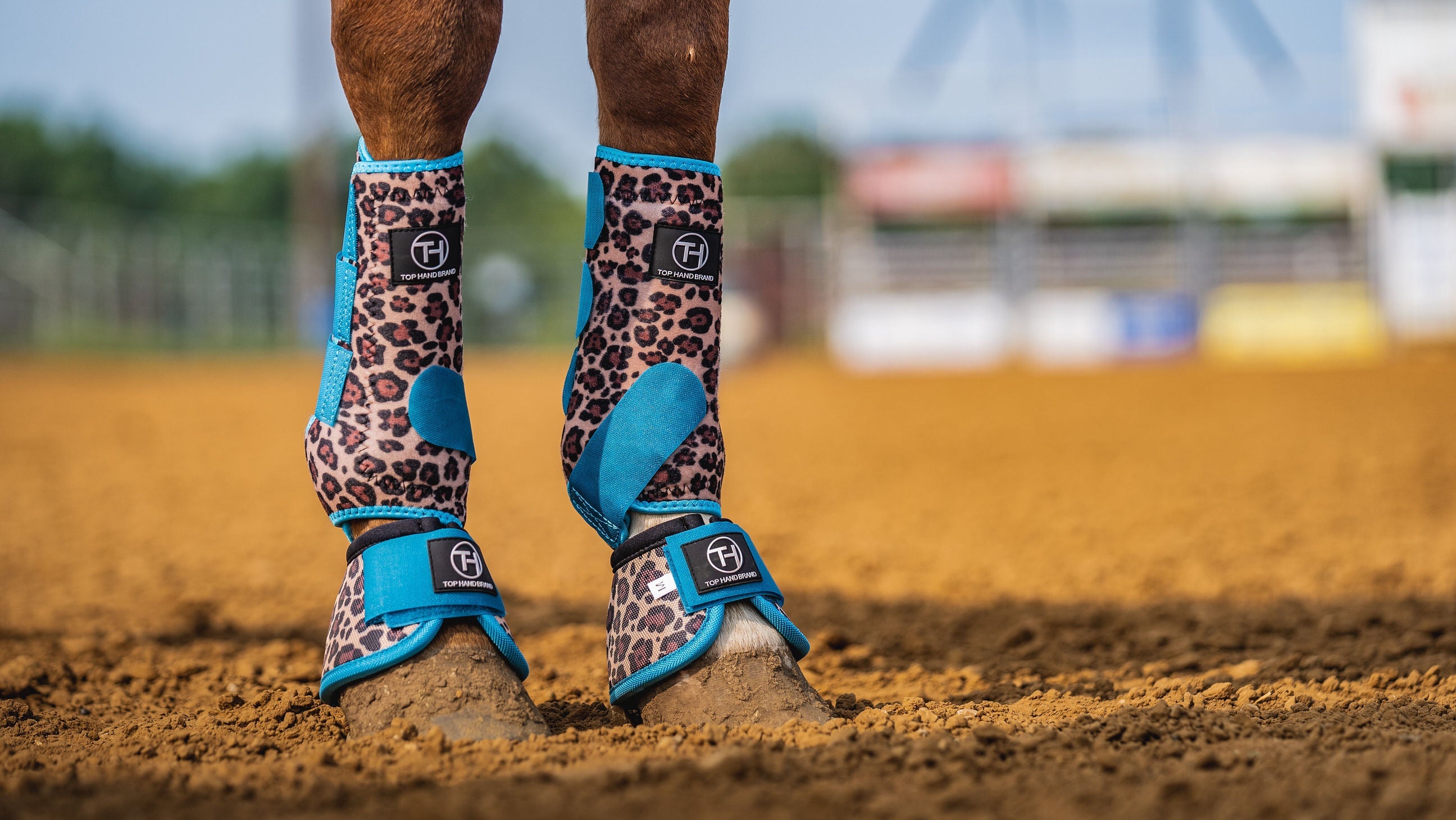 Cheetah and Turquoise Sport Boots