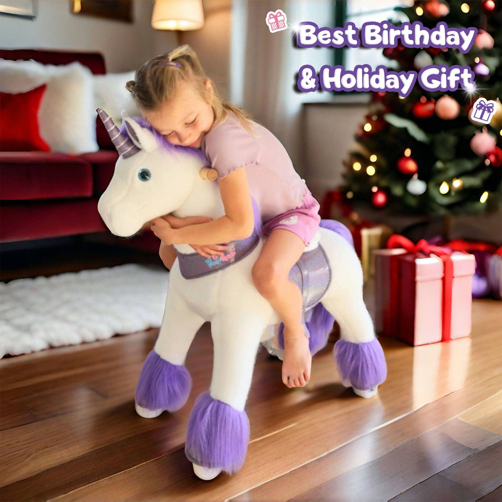 Model U® Ride-On Unicorn Age 3-4 Purple