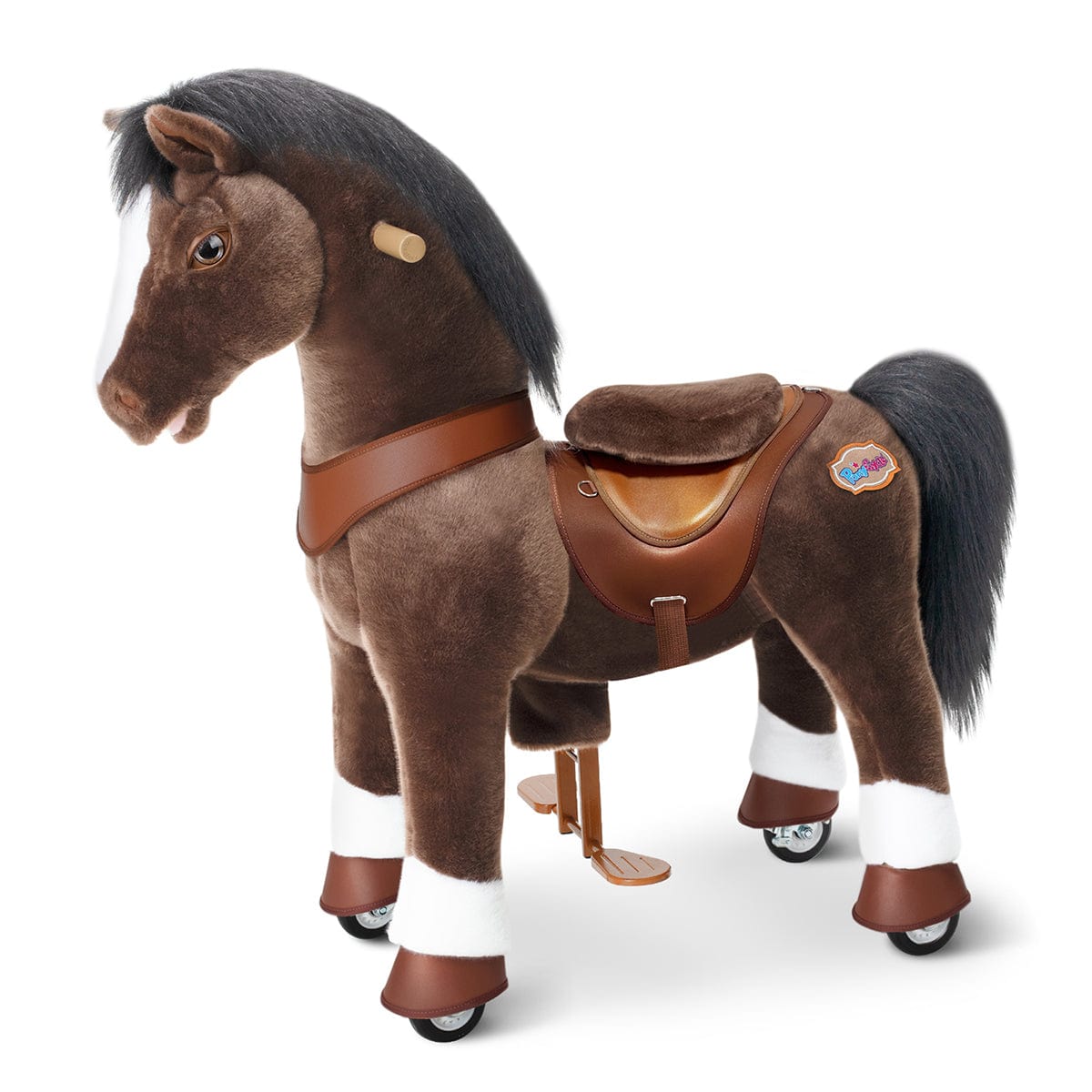 Model Y® Chocolate Brown Horse Rideable Toy for Age 4-7