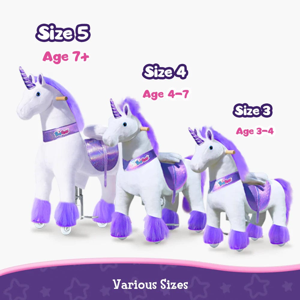 Model U® Ride-On Unicorn Age 4-7 Purple