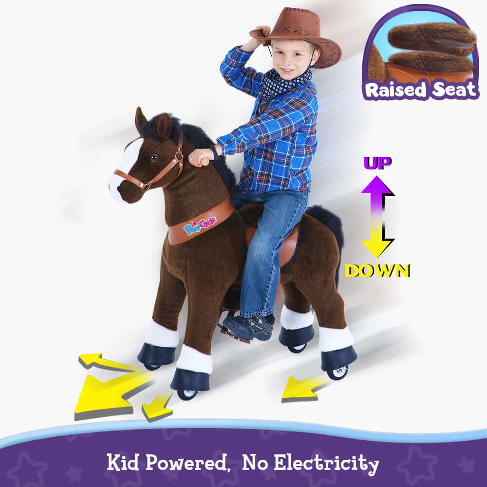 Model U® Ride On Horse Toy Age 3-4 Chocolate