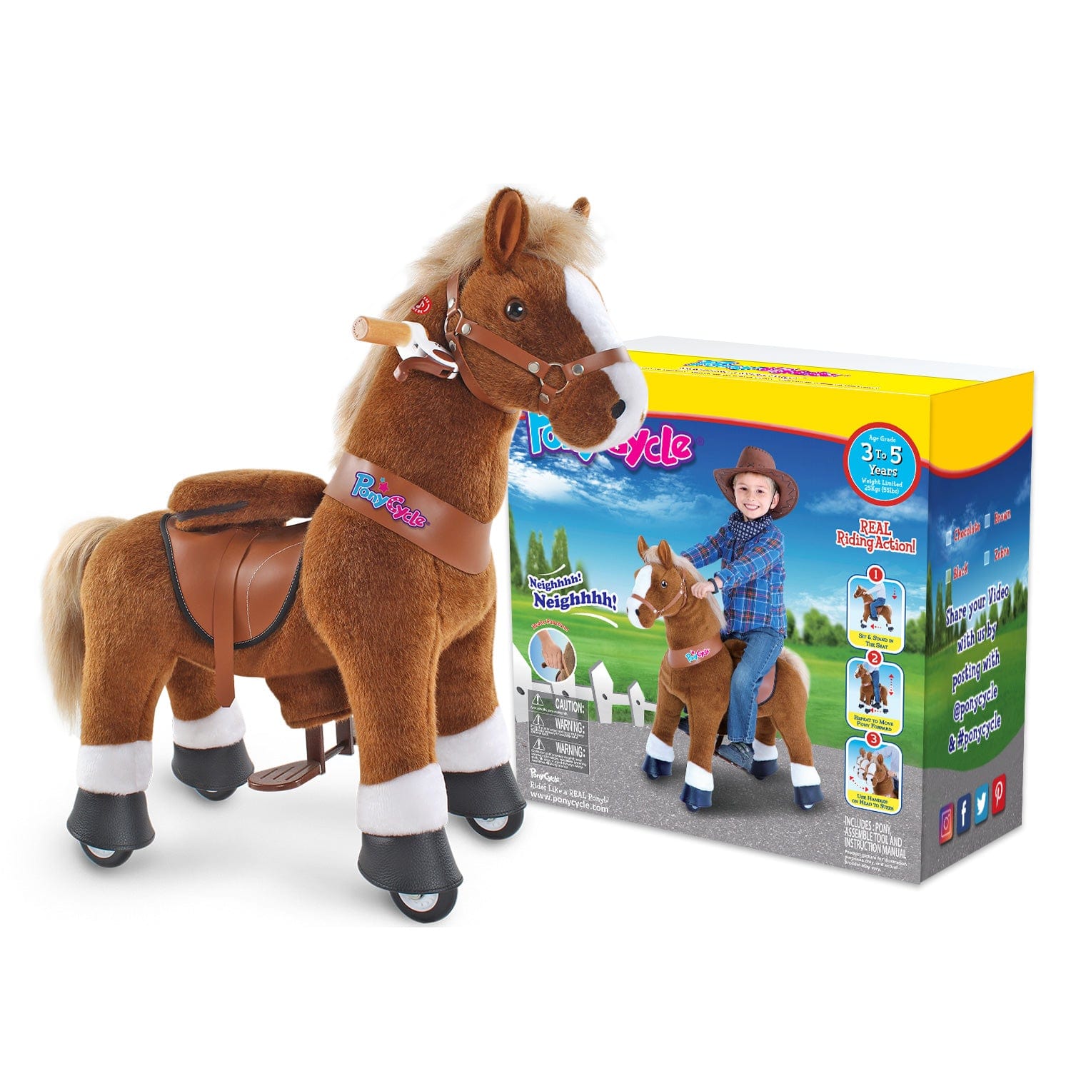 Model U® Ride-On Pony Age 3-4 Brown