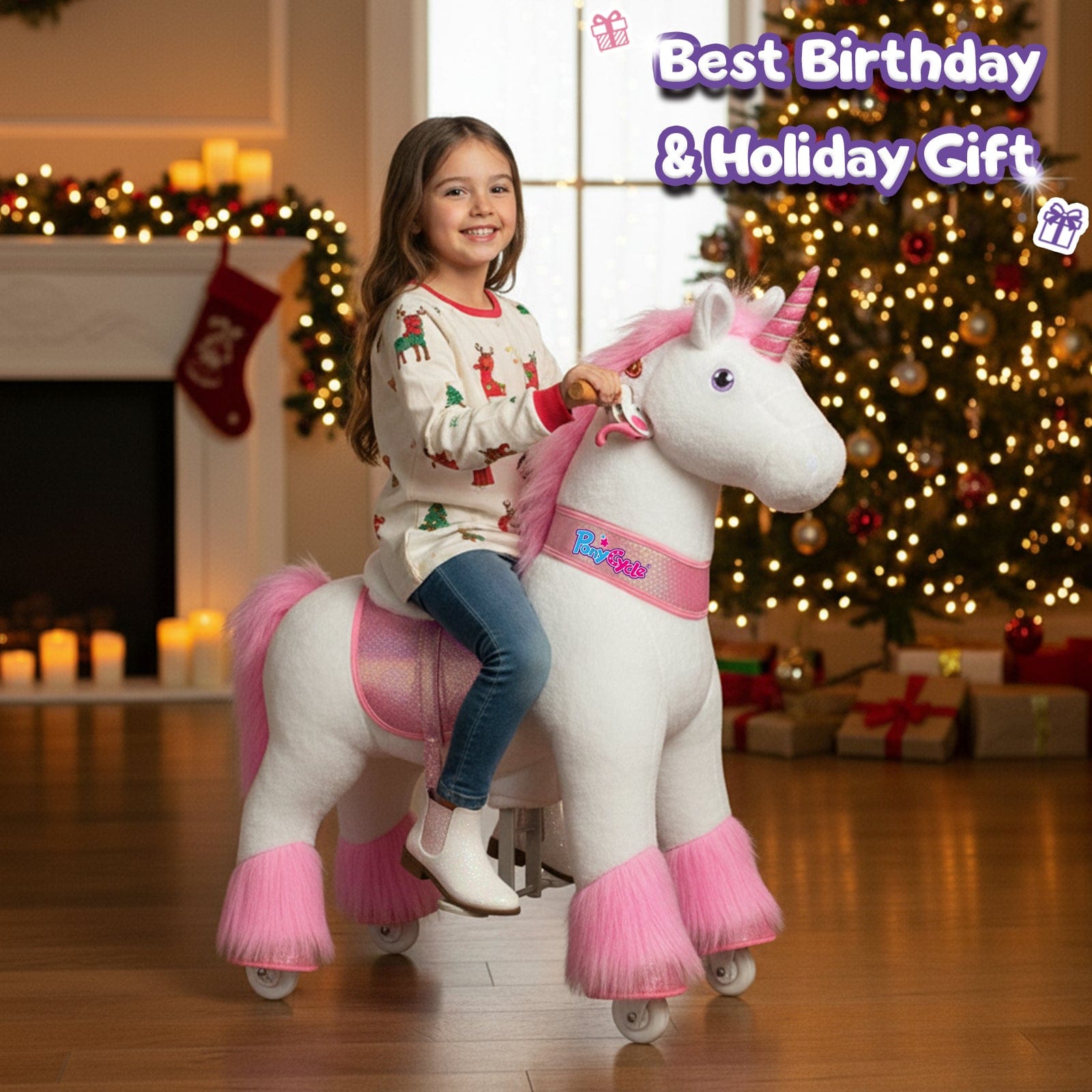 Model U® Ride-On Unicorn Age 4-7 Pink
