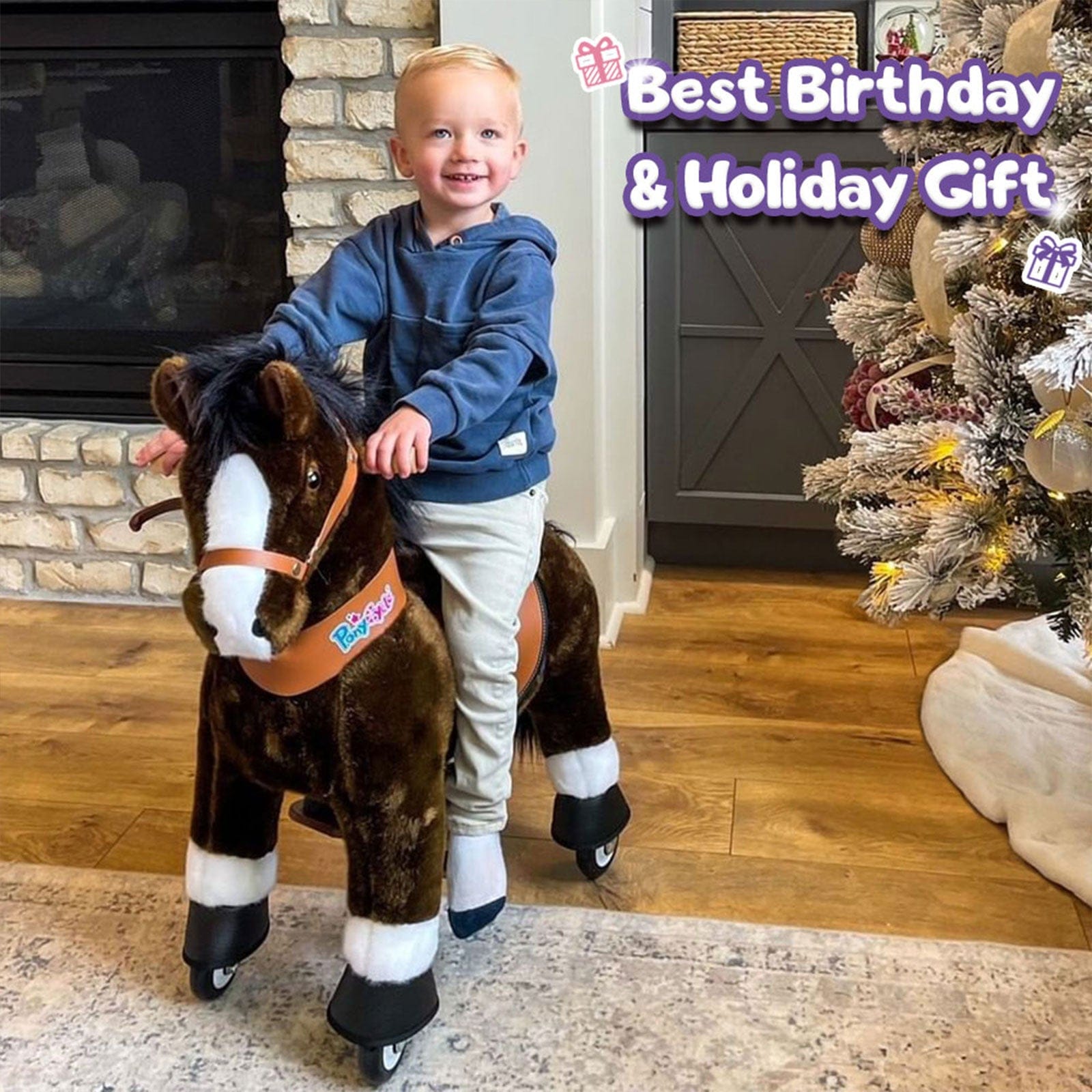 Model U® Riding Horse Toy Age 4-7 Chocolate