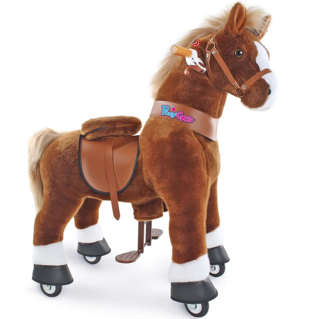 Model U® Ride‑On Pony Toy Riding Horse Age 4‑7 Brown