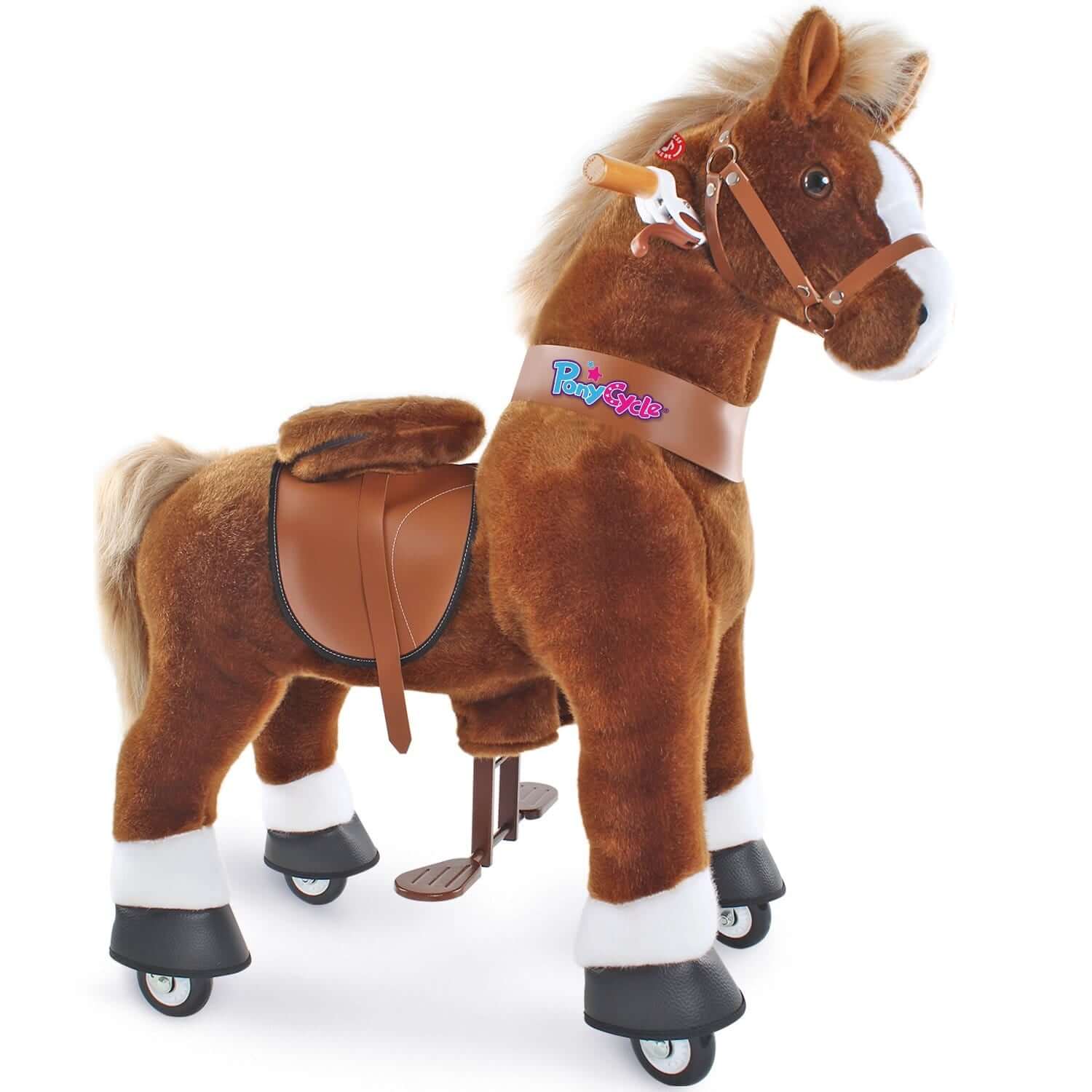 Model U® Ride‑On Pony Toy Riding Horse Age 4‑7 Brown