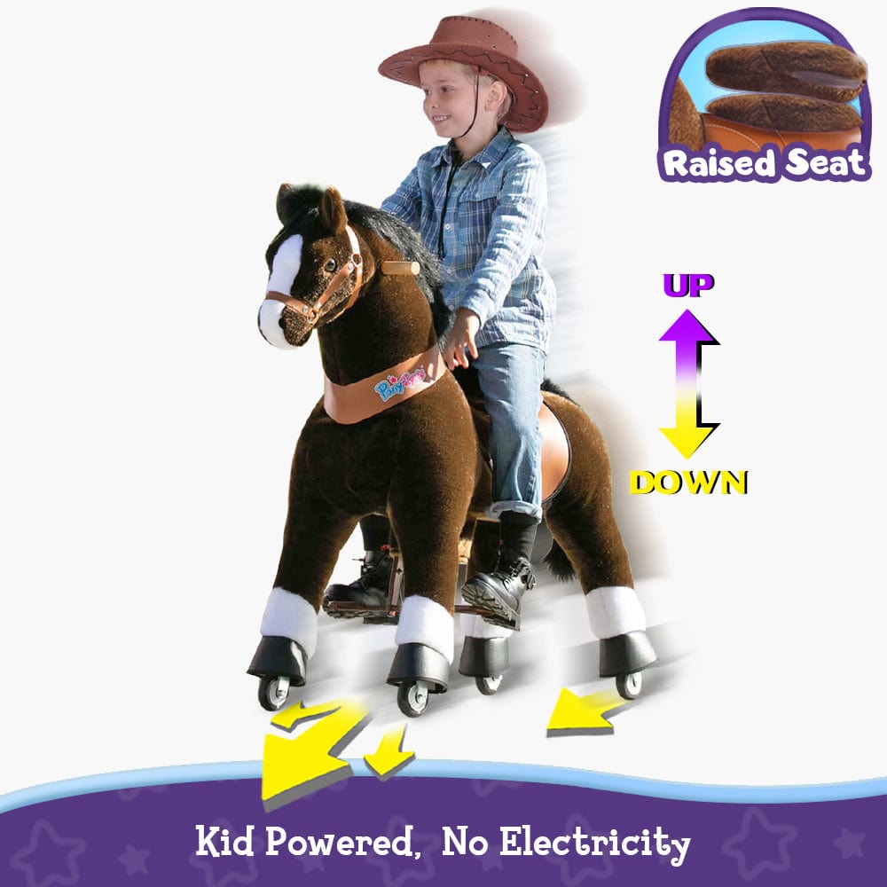 PonyCycle® Large Ride On Horse - Chocolate