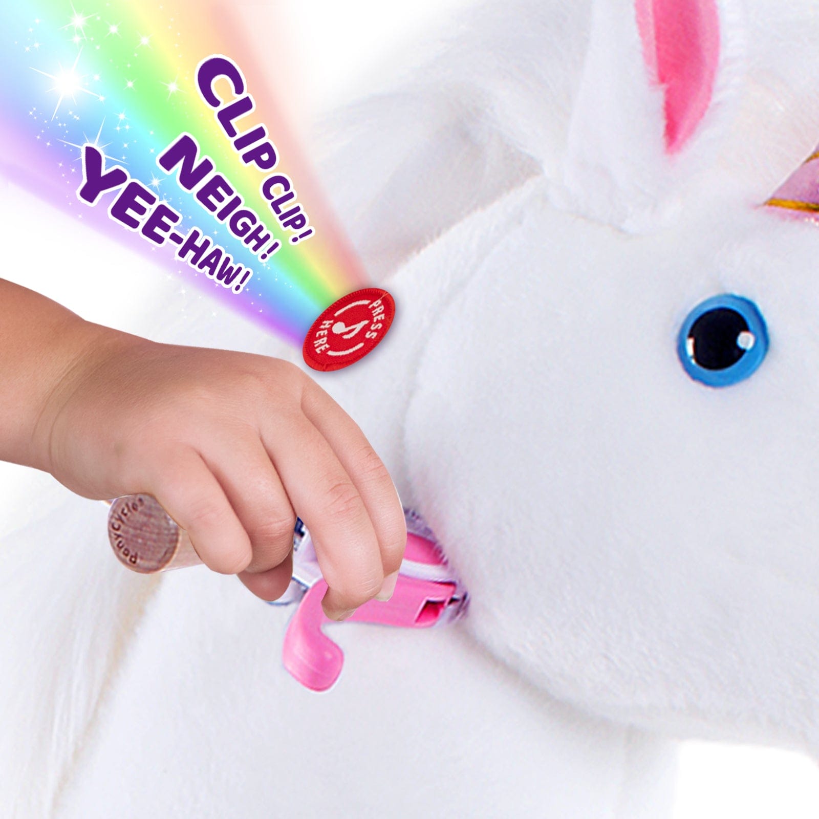 Model U® Unicorn Ride-On Toy Age 3-4 White