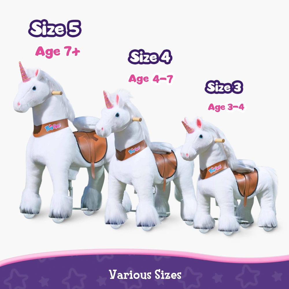 Model U® Unicorn Ride-On Toy Age 3-4 White