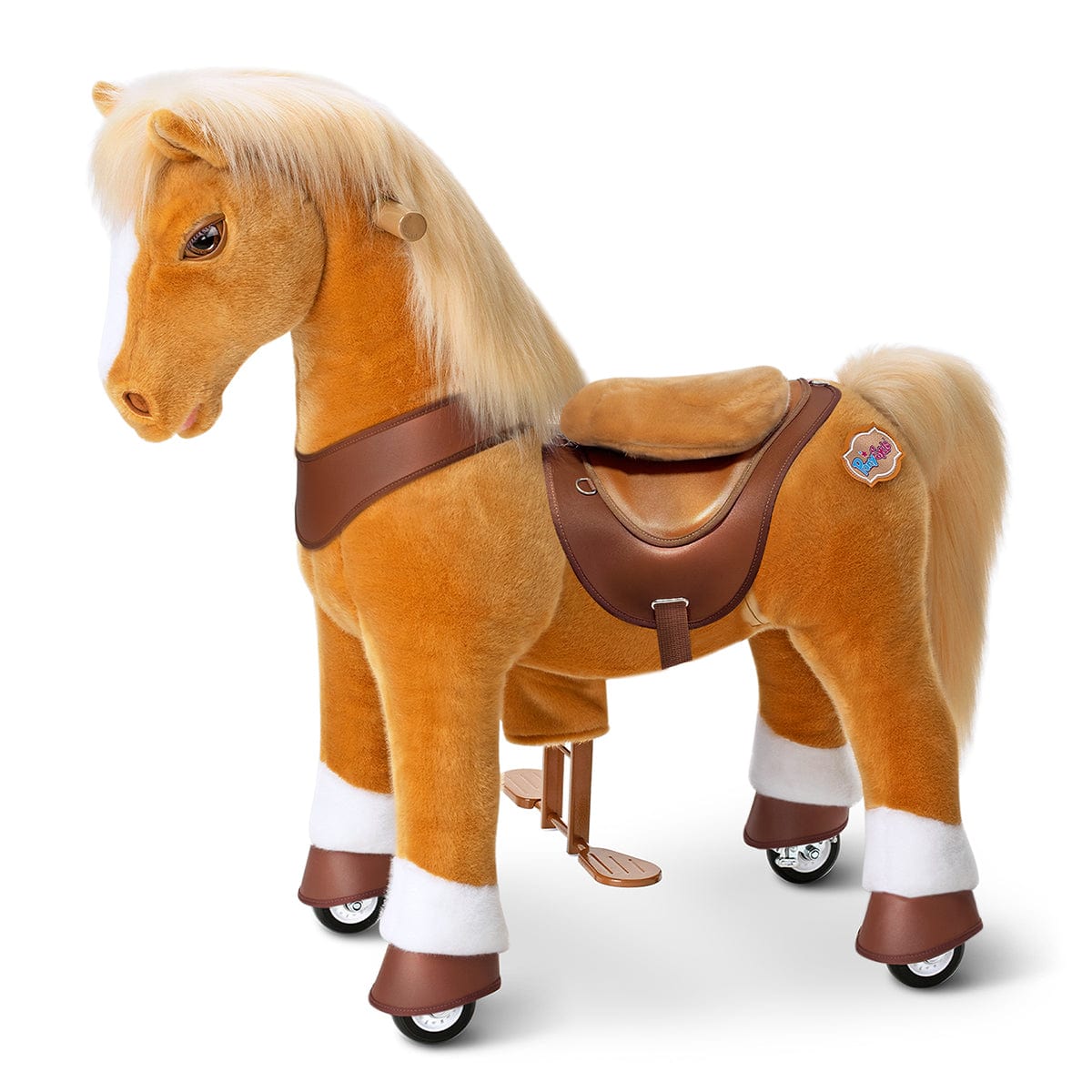 Model Y® Light Brown Horse Rideable Toy for Age 4-7