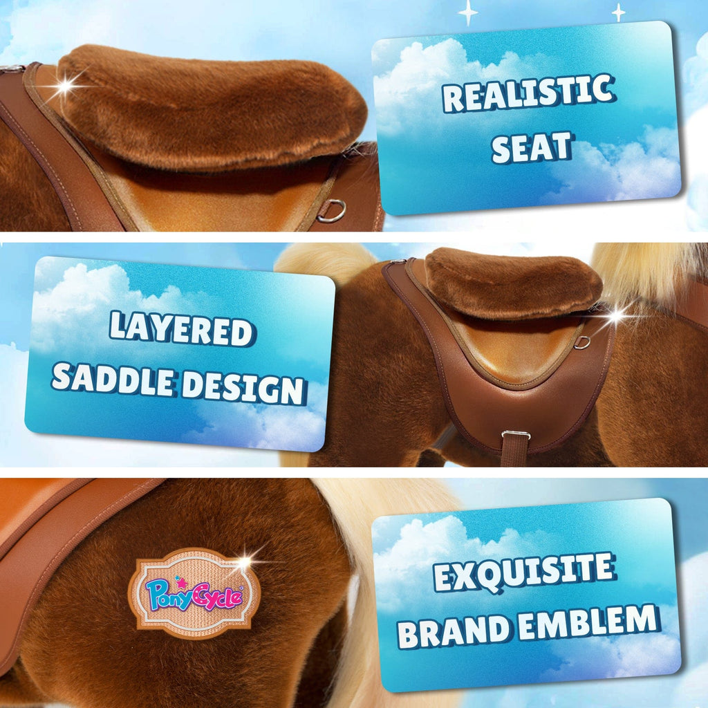 Model Y® Brown Horse Rideable Toy for Age 3-4